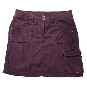 Athleta Plum Purple Cargo Mini Skirt 12